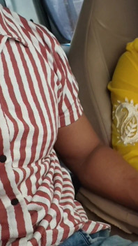 I Convinced Her to Show Her Boobs in the Car in Public Risky Outdoor