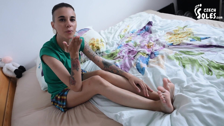 Czech Soles - foot fetish content: Lesbian webcam foot video message
