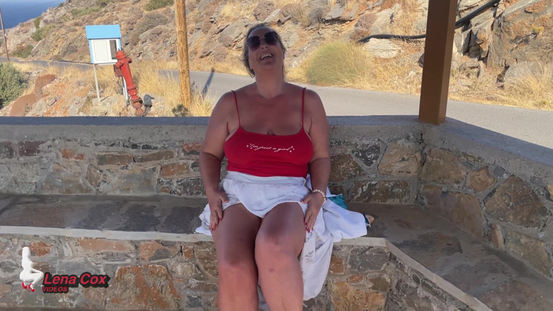 Lena Cox: Risky Public No-panties Masturbation - My Nympho Pussy Loves to Cum...