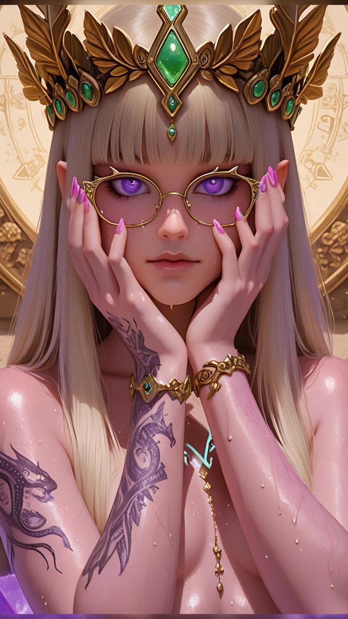LustRender: Glownder Cobra Queen slideshow - Flutuante Sky Temple Arcane Glow