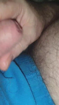 Stepdaddy Wanks in Blue Undies