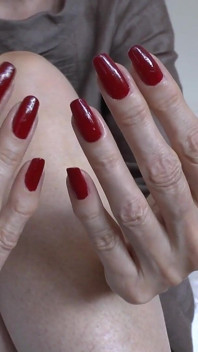 Beautiful Red Fingernails Showcase and Masturbation Inside Your Pants, Part 1 - Lady Victoria Valente