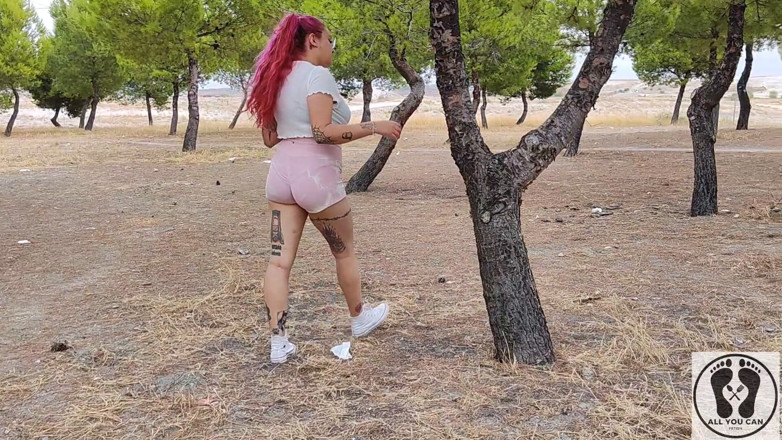 All You Can Fetish: All'aperto rischioso correre sport nudo nel parco