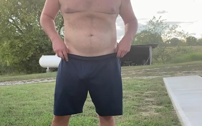 Grant Acres: Daddy Cums in Stinky Gym Shorts After Workout