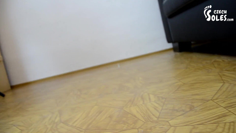 Czech Soles - foot fetish content: Sexy co-worker in high heels and pantyhose, POV