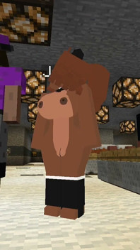 Minecraft Fapcraft: Edisi kelab malam Fazclaire mengongkek Frennie, Freddy, dalam pantat dan pepek