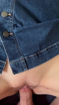 Jupe en jean bleu