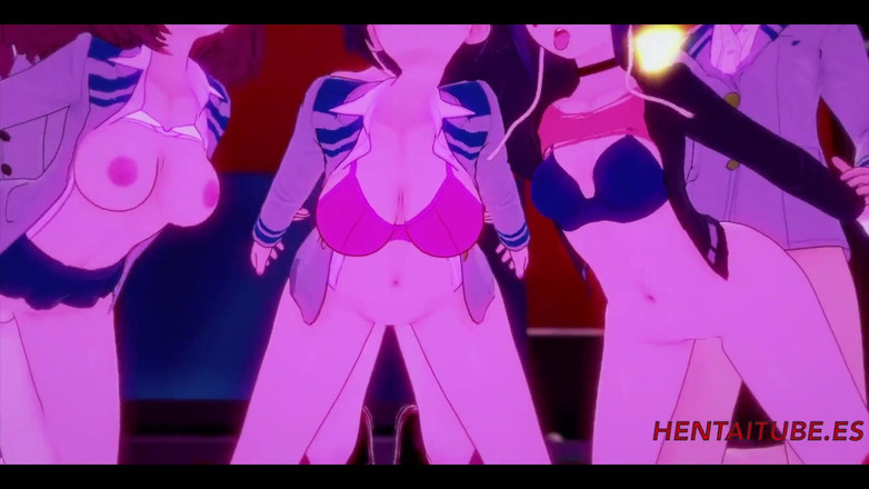 Yaoitube: Hentai boku sans héros - orgie, Yaoyorozu Momo, Ochako Uraraka et...