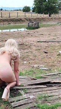 Slave Tih Undresses in the Abandoned Farm