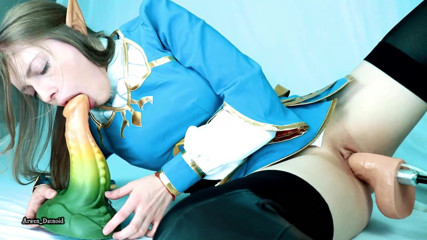 Arwen Datnoid: Zelda, Link And Ganon tarafından sikiliyor