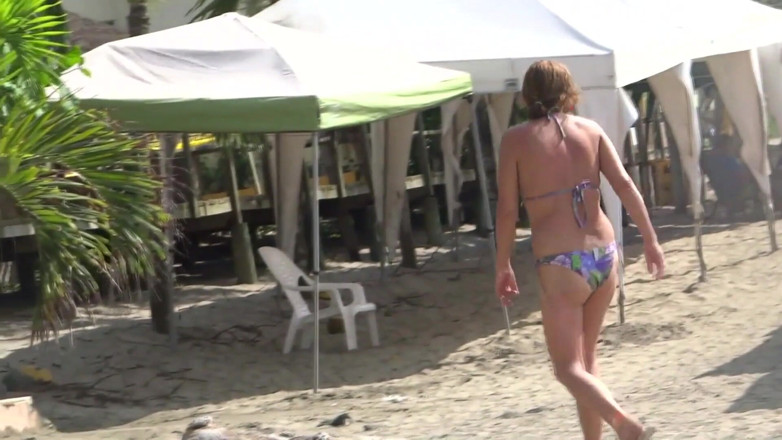 Ardientes69: First time on the beach with my wife's step sister...