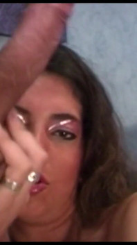 Wives pleasuring cock with blowjob and masturbation - 5