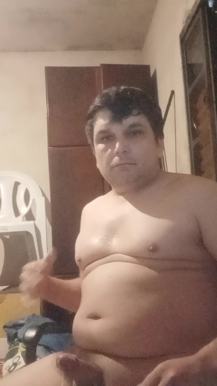 Claudio: All the Cum Spread on My Tits