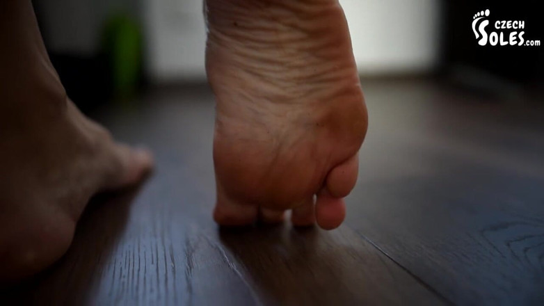Czech Soles - foot fetish content: Young goddess training her footboy