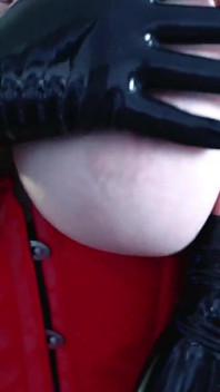 Operahandskar fetisch latex gummivideo, modell Arya Grander