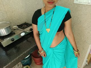 Sakshi Pussy: 可爱的纱丽哥和她的小鲜肉在背部冰上按摩后变得淫荡，并被粗暴地肛交