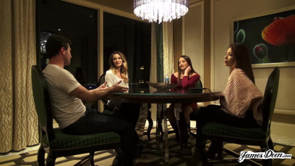 James Deen: Avi Love, Bambi, Sami Parker in reverse gangbang action with...