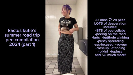 kactus kutie: Summer Road Trip Pee Compilation Part 1