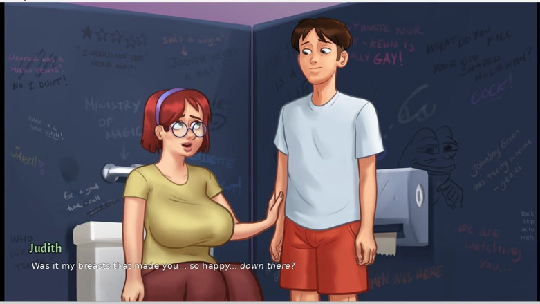XXX Games Bunk: Summertime Saga - permainan - main peranan - taboo - Judith buah dada kendur...