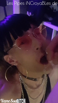 This Slut Didn't Pay Her Rent, She Will Serve as a Cock Juice Support for Her Landlord. Vanessabitchx