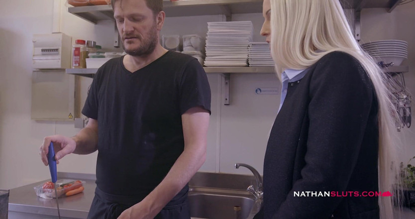 Nathansluts: Anal in the kitchen for busty Blanche Bradburry &amp; teen Ally...