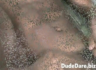 DudeDare: Slutty black dude taking in a BBC hard