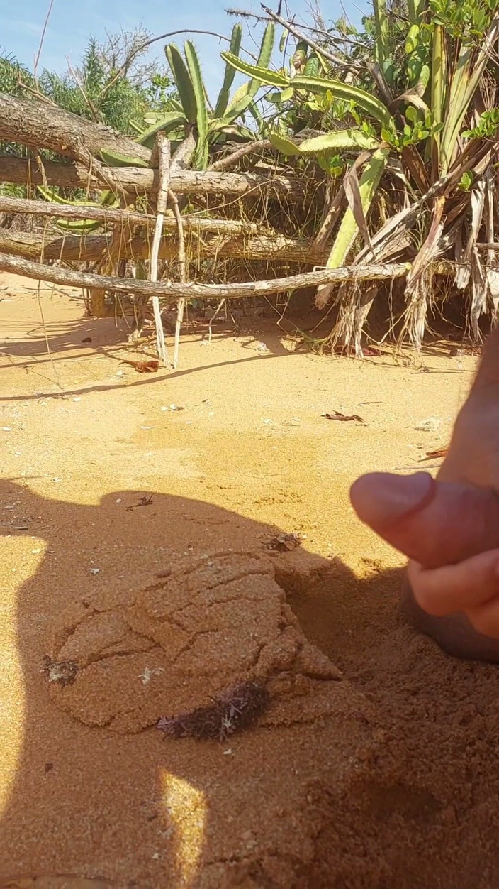 Ladysilvas: Ladysilva melancap zakarnya di pantai yang padat sehingga dia memancut...