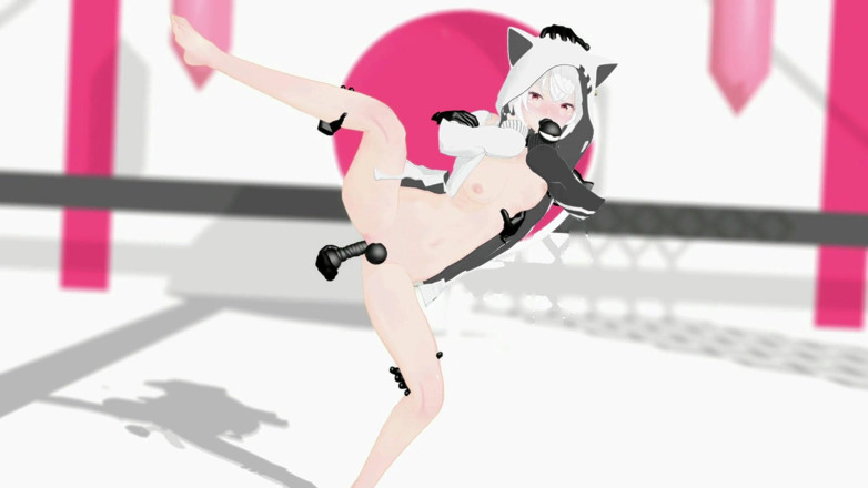 Smixix: Azumaim Loki Hentai MMD 3D, couleur de cheveux blanc, édition Smixix