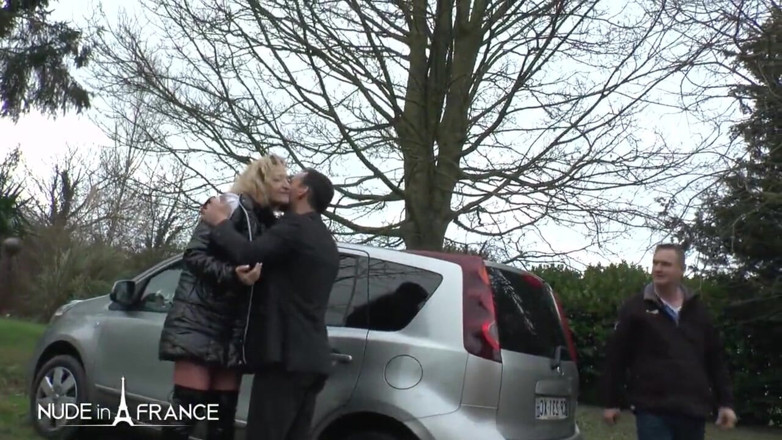 Nude in France: This husband shars his wife and she gets hard analyzed...