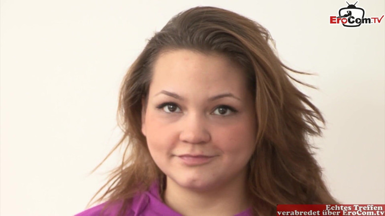 EroCom: Chubby Horny Brunette German Girl Picked up to Fuck