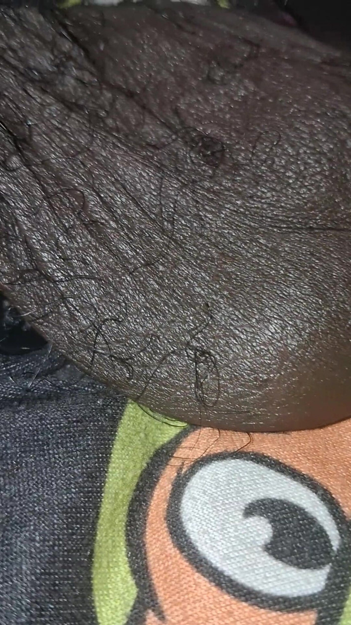 Chocolate Meat Stick: Up Close &amp; Personal Huge Balls Massive Black Uncut Dick