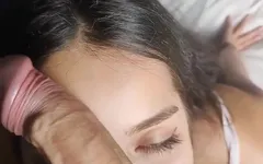 Lunah Blanc Moans as She Swallows Me to Ride the Big Dick