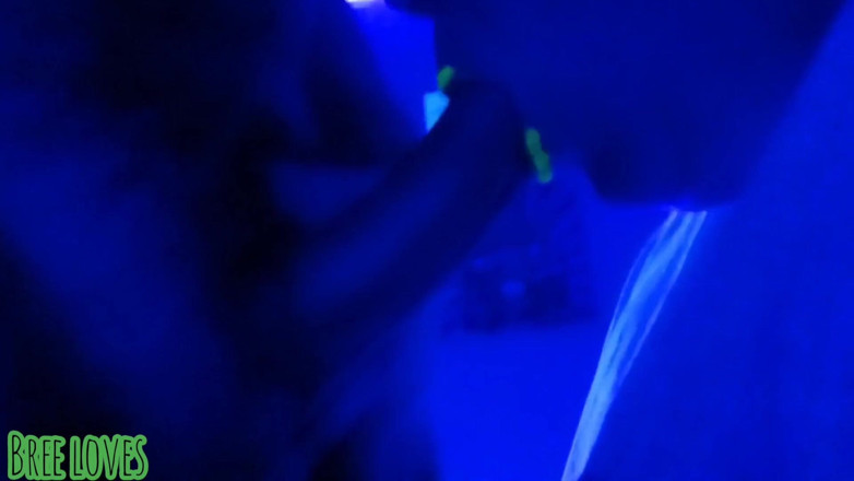 Bree Loves: Slut with neon lips denies cum in mouth