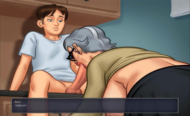 Hentai World: Saga sex oralny stepgranny saga