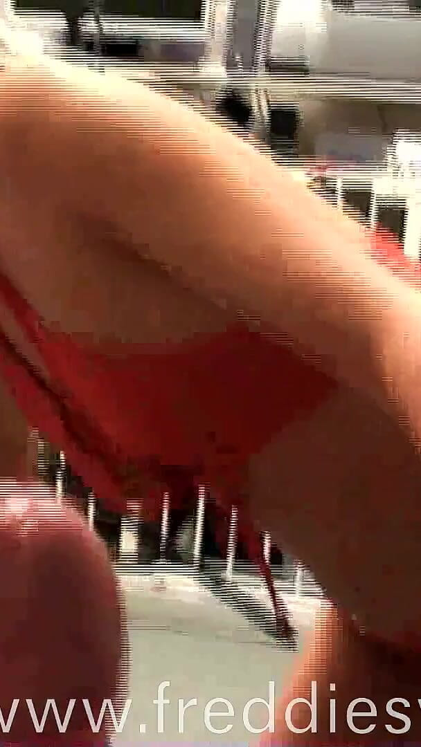 Freddies World: Hot Blonde Fucked in Little Red Outfit