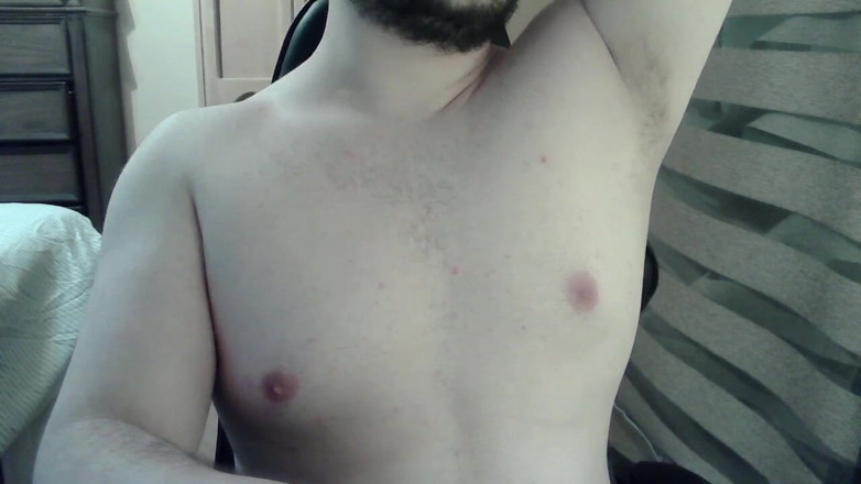 Himbo_Fox: Muscular Jock Flexes His Muscles on Can