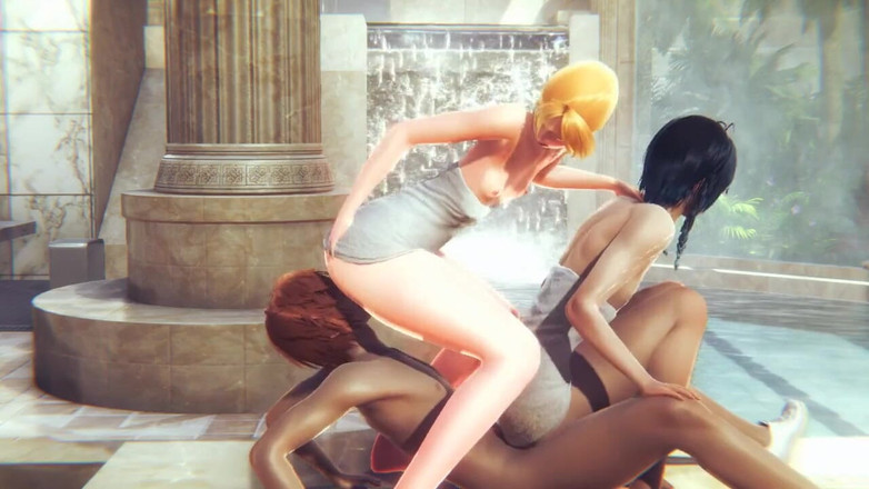 Yaoitube: Genshin Impact - Venti pijpbeurt vastgebonden en trio in een bad