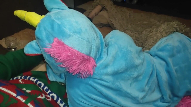 Taboo Room: Little Princess in Unicorn Pajamas Sucks Cock!