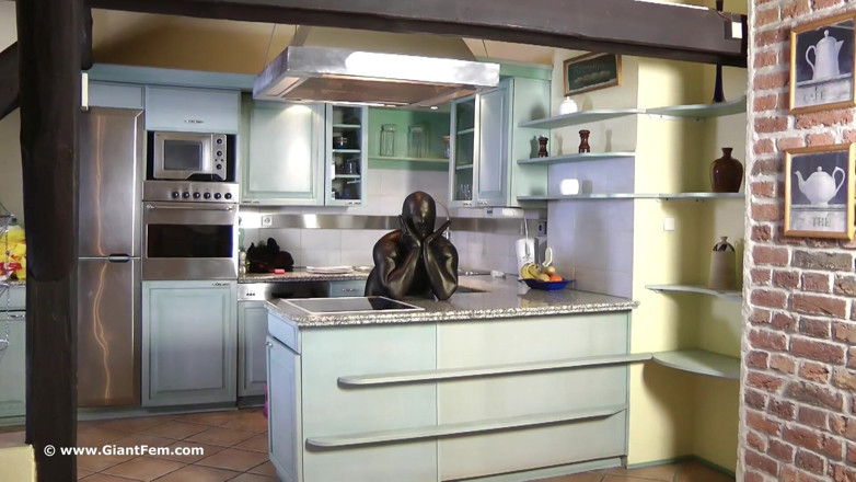 Giant Fem: I love to spoil my little sex slaves in zentai...