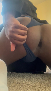 Black Sissy Showing Whats Under the Skirt