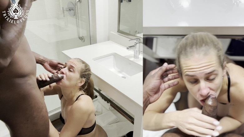 TrixieLove: 彼の初めてのアナル!- MILF Sneak Away for New BBC