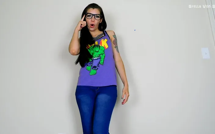 Stella Von Savage: Nerdy Girl Busts Your Balls - POV Humiliation