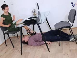 Czech Soles - foot fetish content: Secretary Making Foot Bitch Out of Her Boss