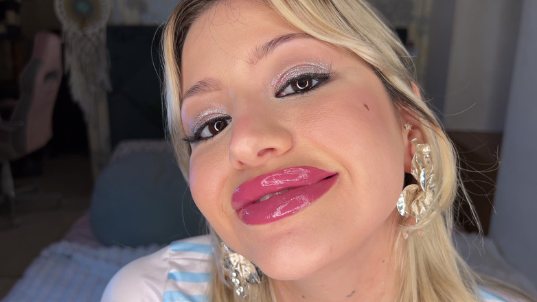 Stellafatale: Godain bibir sensual &amp; transformasi lipstik - close up - fetish bibir