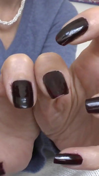 Eleganti, unghie scure, Feticcio delle mani, JOi lady victoria valente