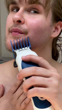First Time Shaving My Facial Hair