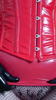 Amazing Big Ass Tease with Latex Outfit