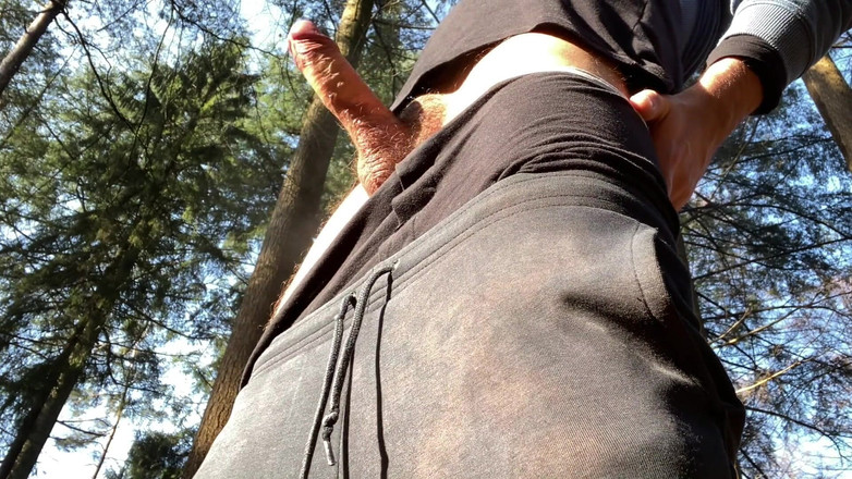 Fratchino: Ngocok kontol dan crot di alam terbuka