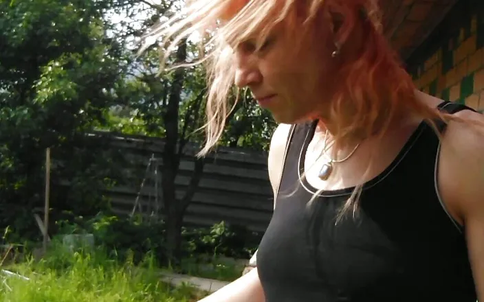 Alexa Cosmic: In Clothes I Bathe in a Barrel of Water. Wetlook...