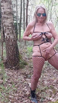 Granny Is Horny and Goes Into the Woods!